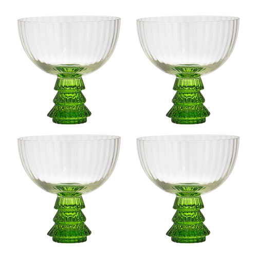 Garland Xmas Tree Coupe Glasses
