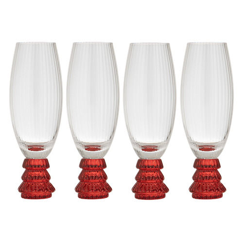 Garland Xmas Tree Champagne Glasses