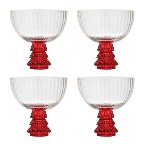Garland Xmas Tree Coupe Glasses