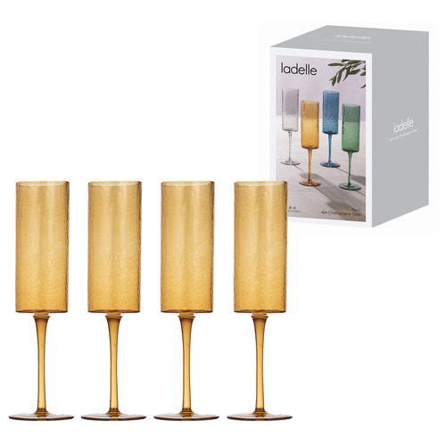 4 Piece Flynn Champagne Glasses