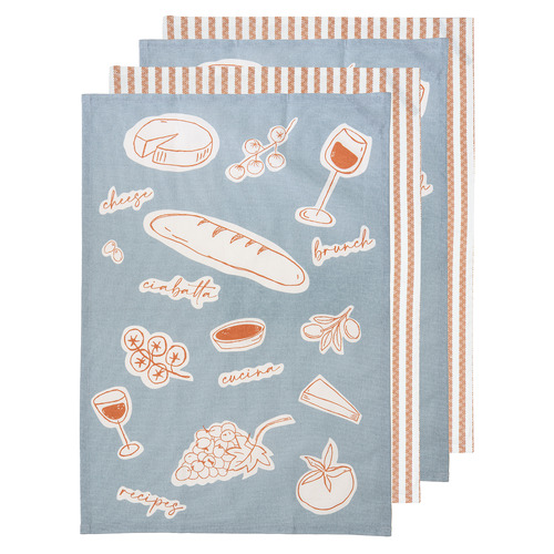 4-Piece-A-Long-Lunch-Cotton-Kitchen-Towel-Set
