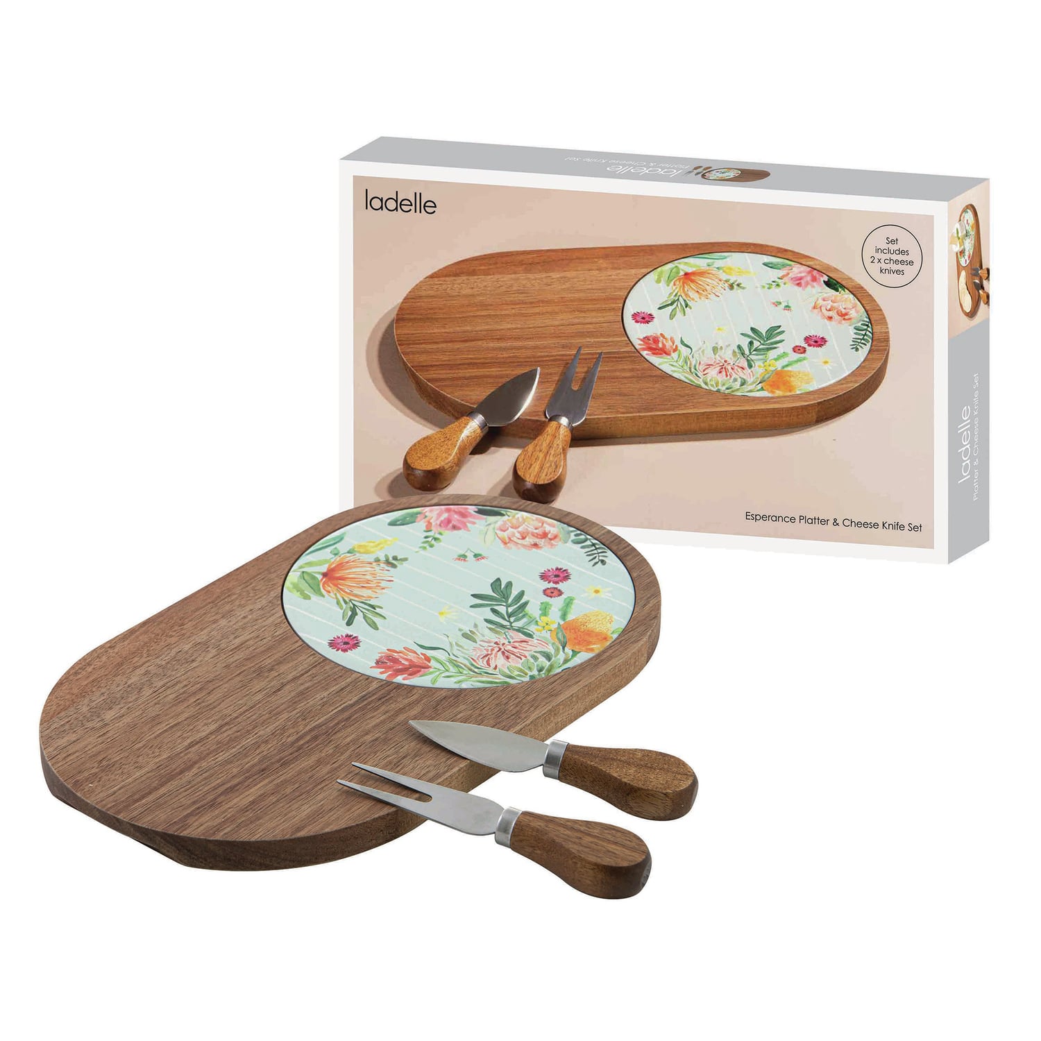 Esperance Platter and Cheese Knife Set