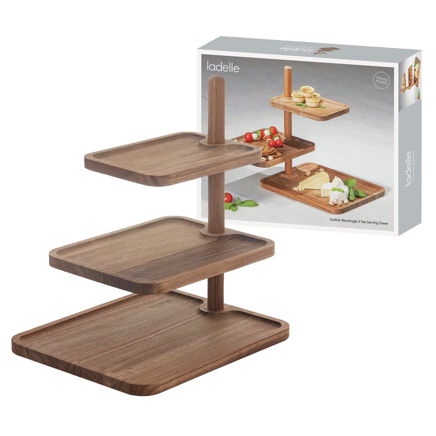 Gather 3-Tier Serving Tower