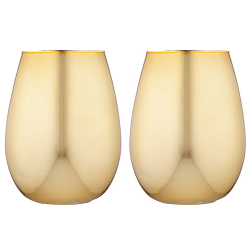 Gold Aurora Glass Tumbler
