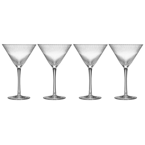 Clear Esme 320ml Crystal Martini Glasses