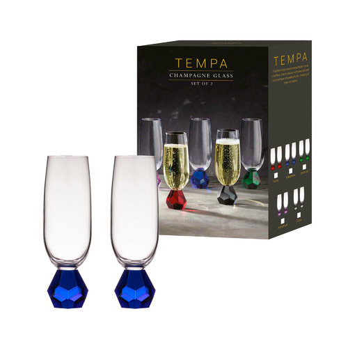 Sapphire Zhara Champagne Glasses