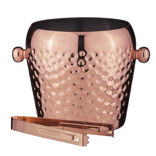 Copper Spencer Hammered Ice Bucket