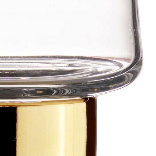 Gold Aurora Crystal Glass Tumblers