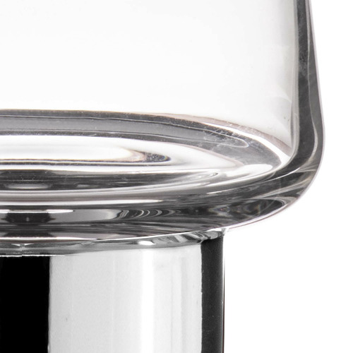 Silver Aurora Crystal Glass Tumblers