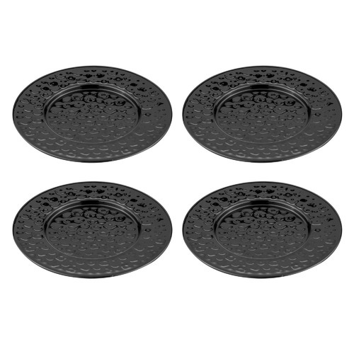 Black Spencer Hammered Coasters