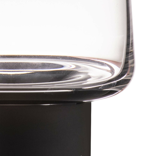Matte Black Aurora Crystal Highball Tumblers Temple & ster