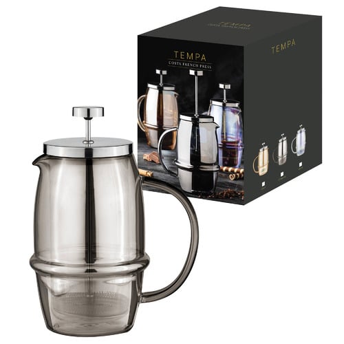 Charcoal Costa Glass French Press