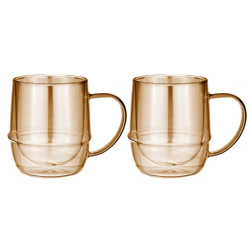 Gold Costa Glass Mugs