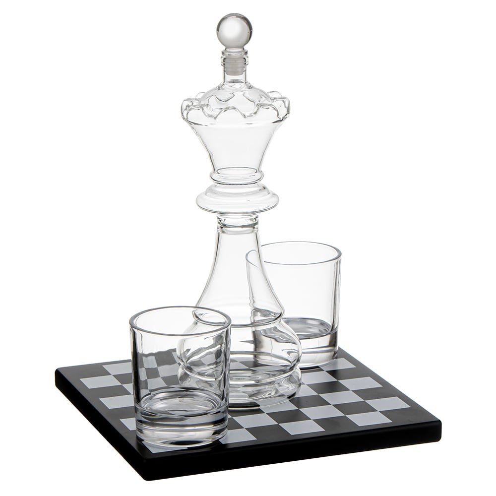 Preston Chess Whiskey Set
