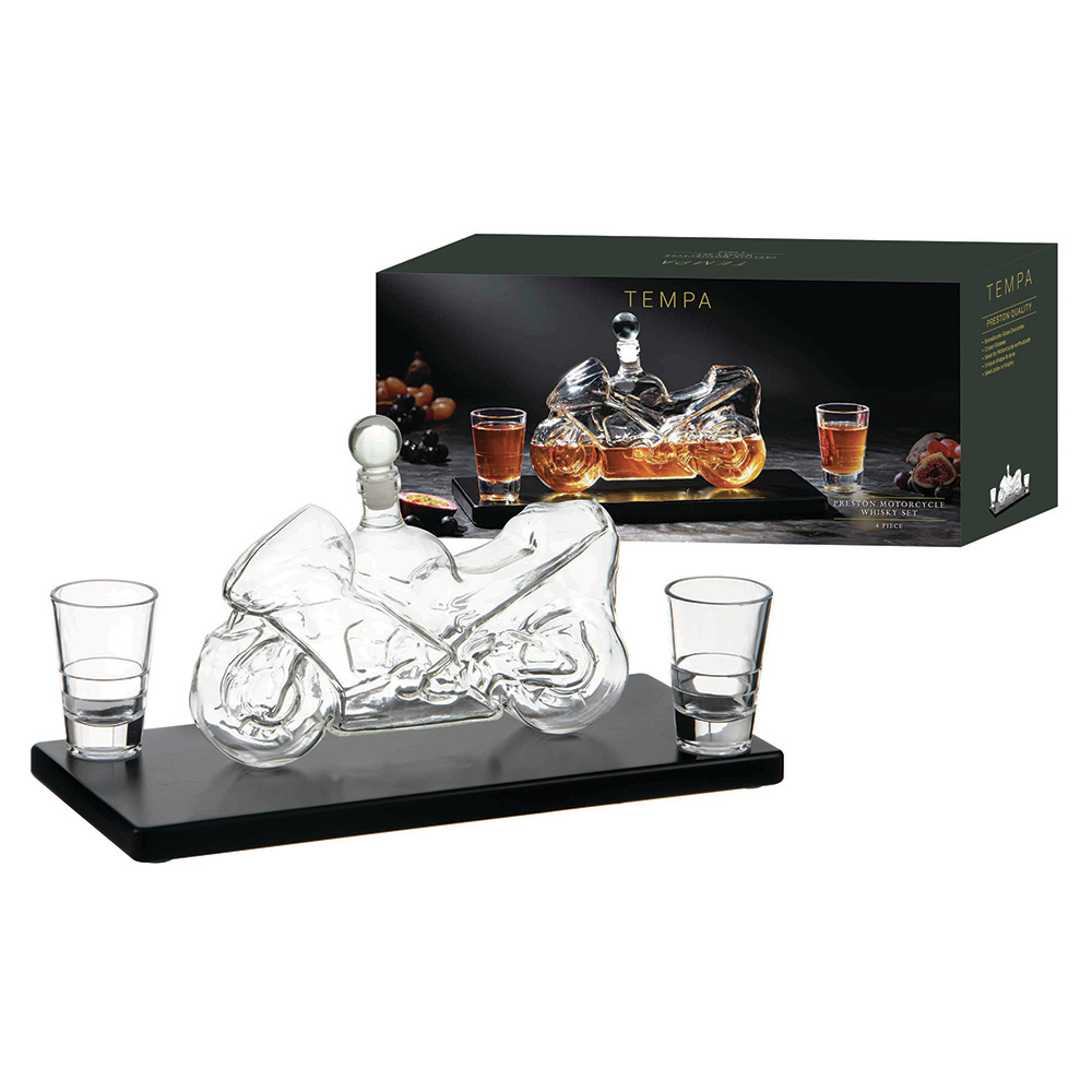 Preston Motorcycle Whiskey Set