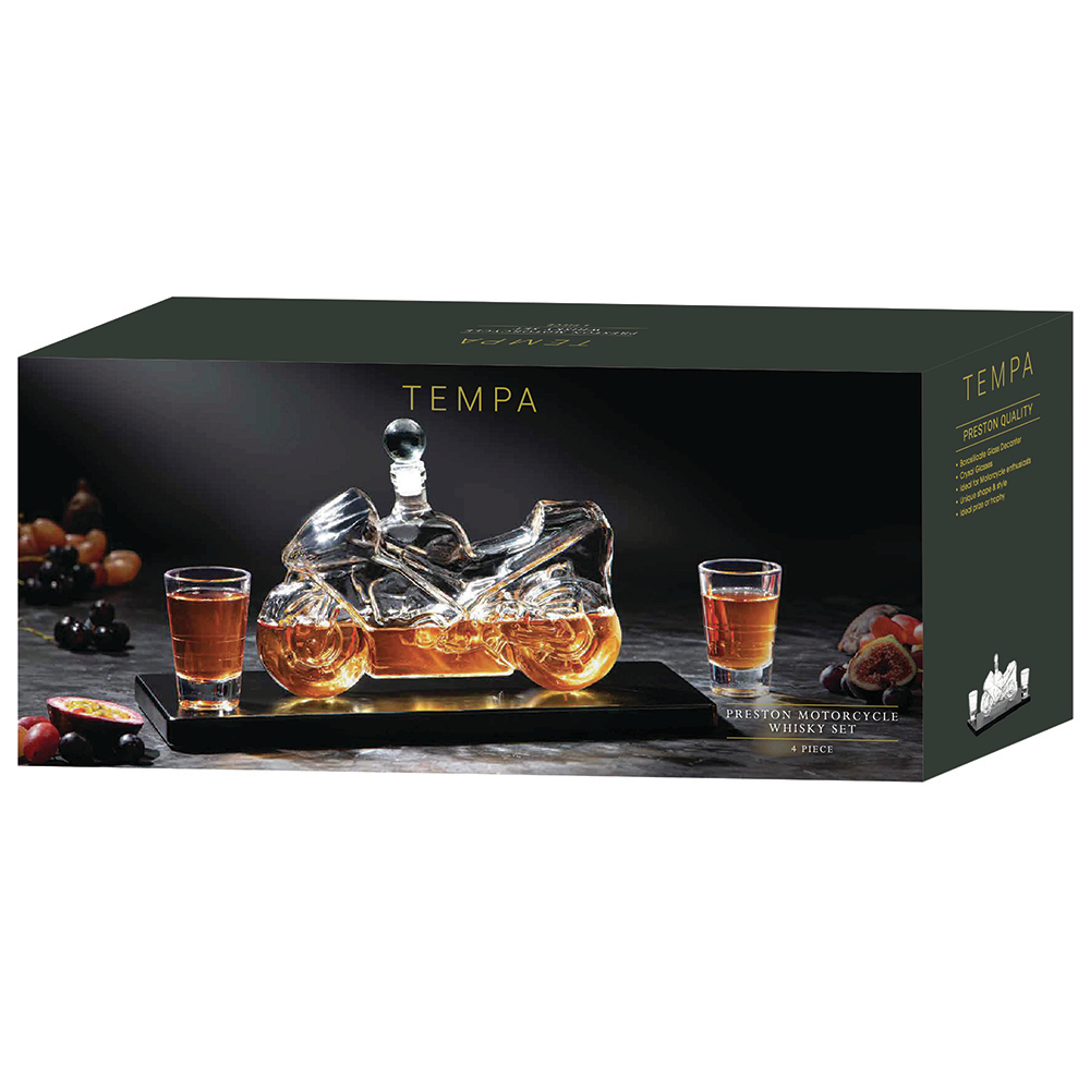 Preston Motorcycle Whiskey Set