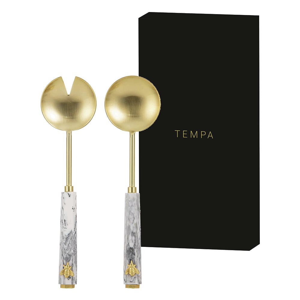 2 Pice Modern Bee Salad Server Set