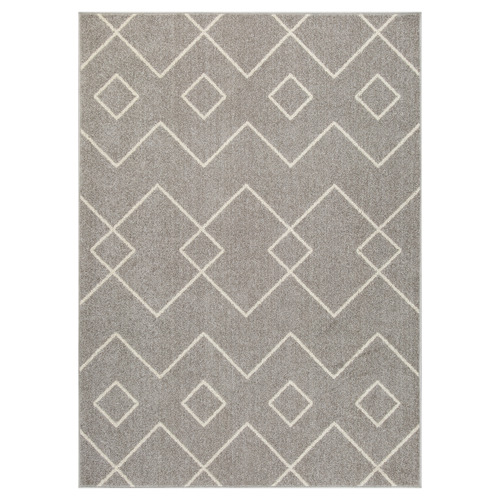 Light Grey Marquise Power-Loomed Rug
