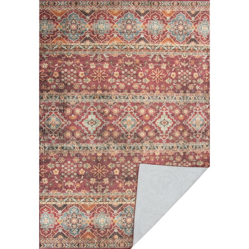 Red Floral Rashid Rug