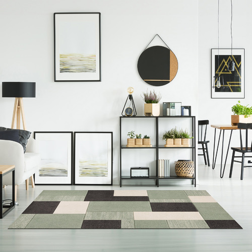 Green Soraya Power-Loomed Rug
