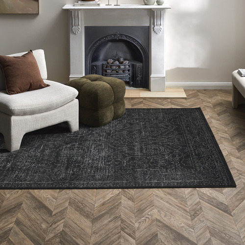 Dark Grey Marguerite Oriental Rug