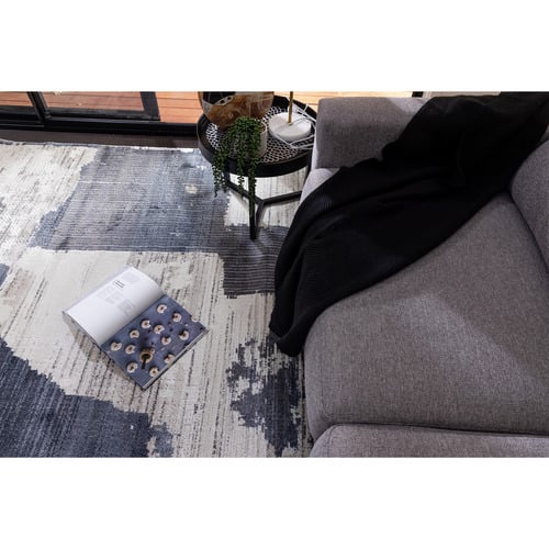 Cream & Navy Colbee Rug
