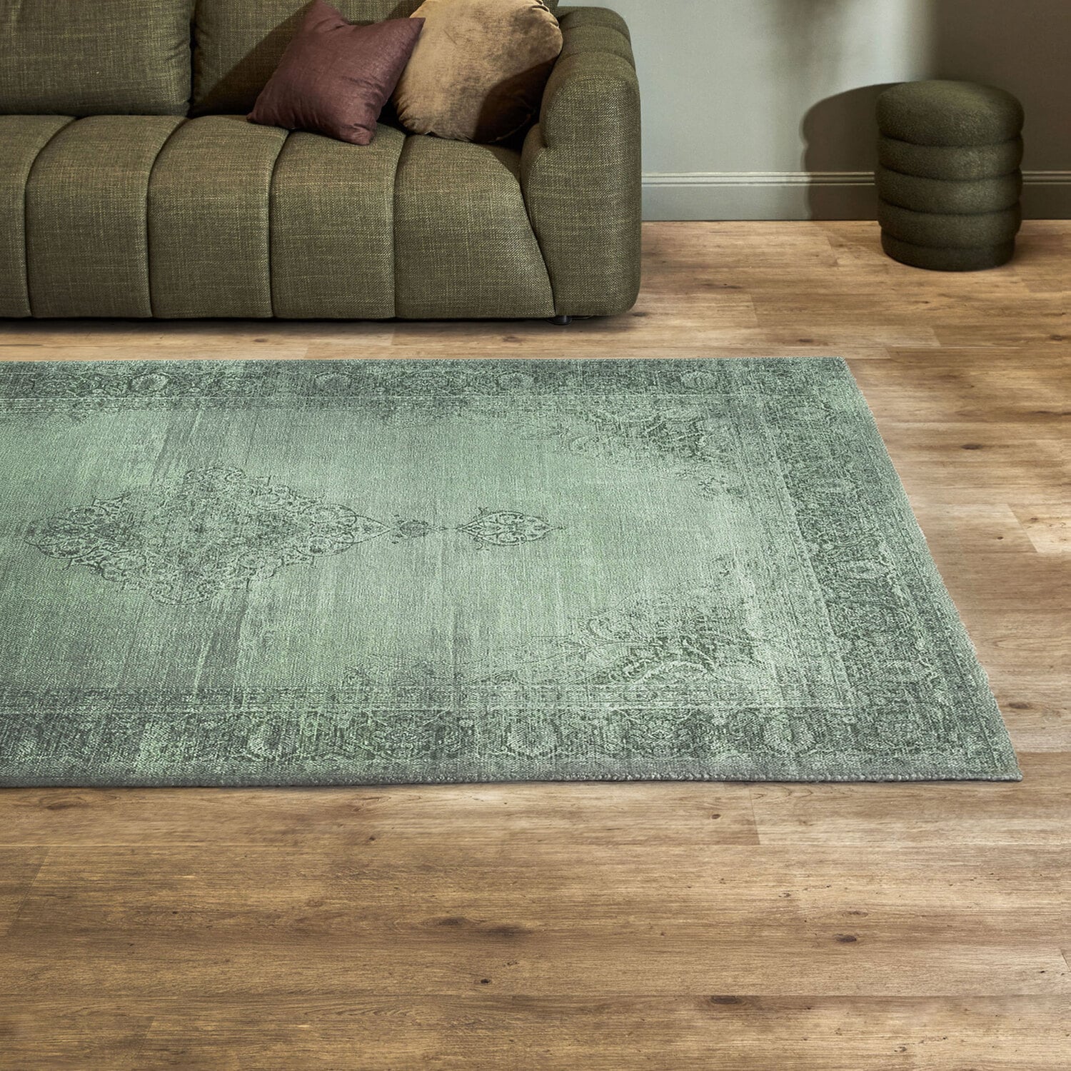 Moss Green Howell Power-Loomed Rug