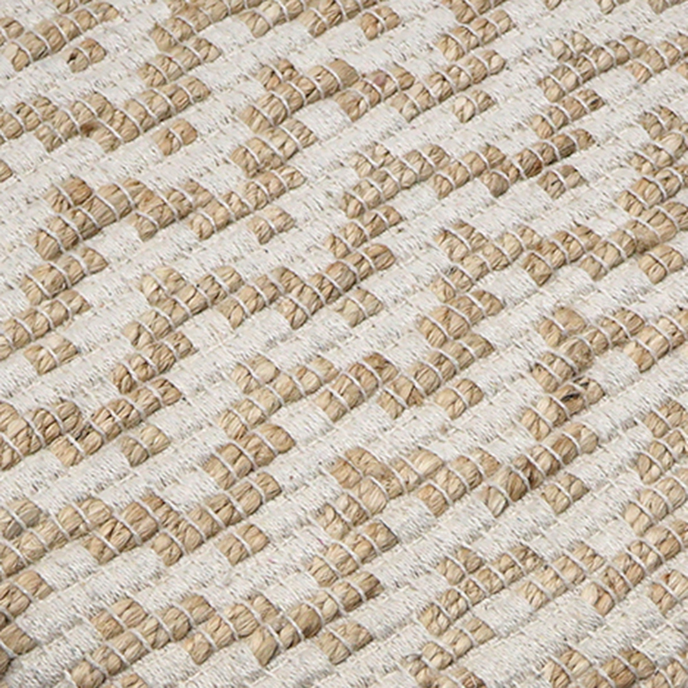 Felicia Jute & Cotton Pouffe