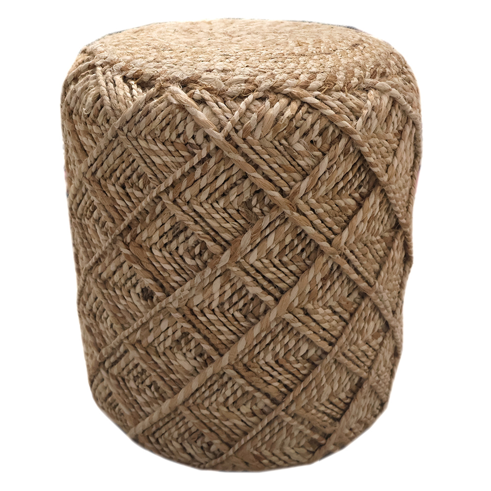 Cape Jute & Cotton Pouffe