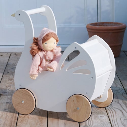 Tender Leaf Toys Sweet Swan Doll Pram