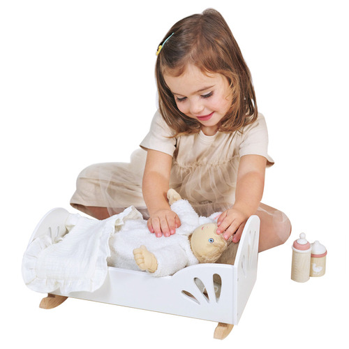 Tender Leaf Toys Sweet Swan Doll Bed