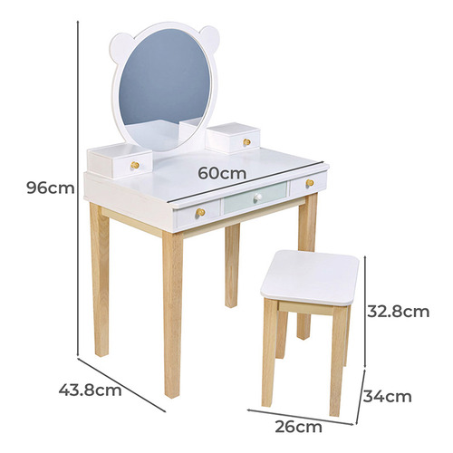 Tender Leaf Toys Forest Dressing Table with Stool
