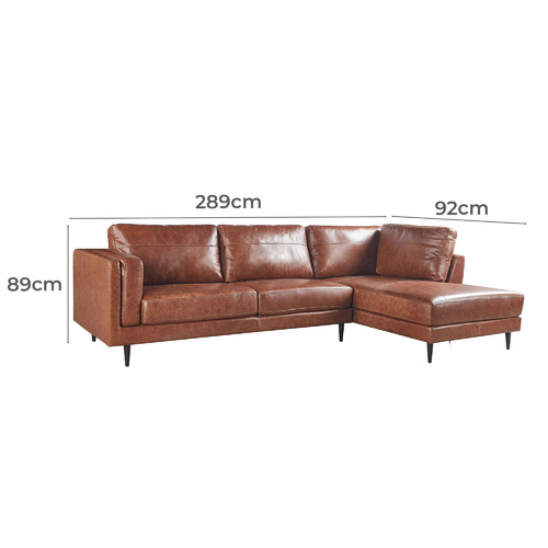 Skyla 3 Seater Leather Sofa, 3 Seater Leather Sofa With Chaise