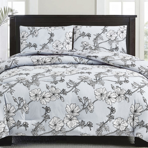 CasaRosso Powder Blue Comforter Set | Temple & Webster