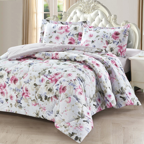 CasaRosso Floral Print Comforter Set | Temple & Webster