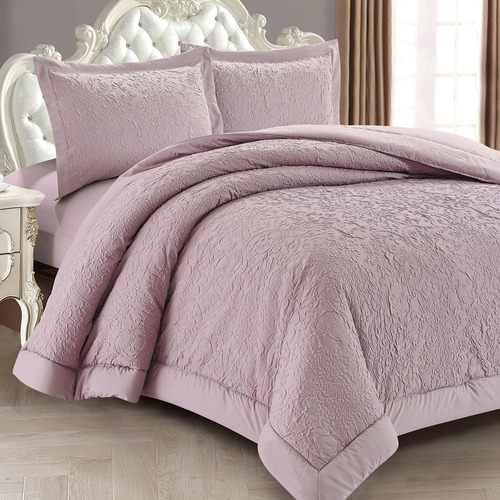 CasaRosso Lilian Mauve Comforter Set Temple & ster
