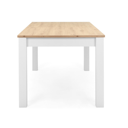 Core Living White Brenna Extendable Dining Table | Temple & Webster