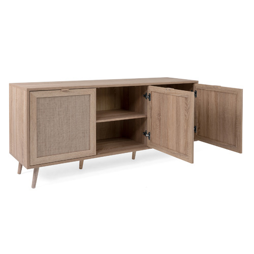 VigarandRose Large Jamal Rattan Effect Sideboard & Reviews Temple