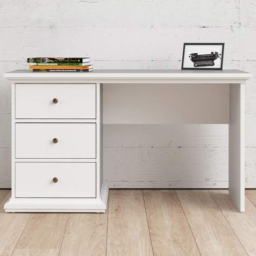 white desk for small spaces