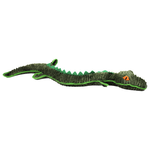 Green Crocodile Plush Dog Toy