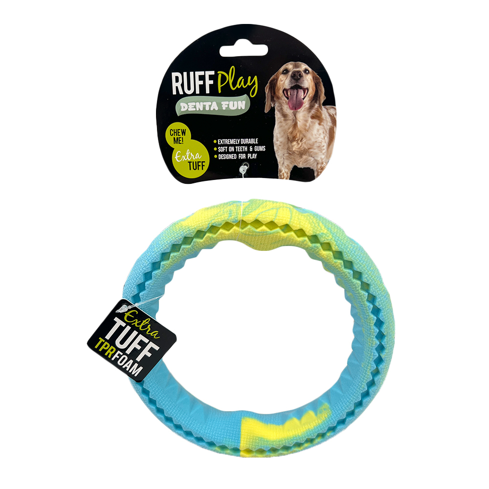 Blue-Wheel-Foam-Dental-Dog-Toy