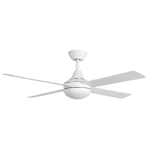White Summer Timber DC Ceiling Fan with Tri-Colour LED