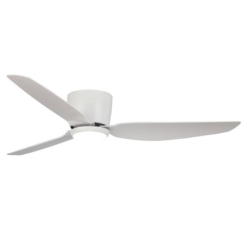 Claro 132cm White DC Ceiling Fan with LED Light