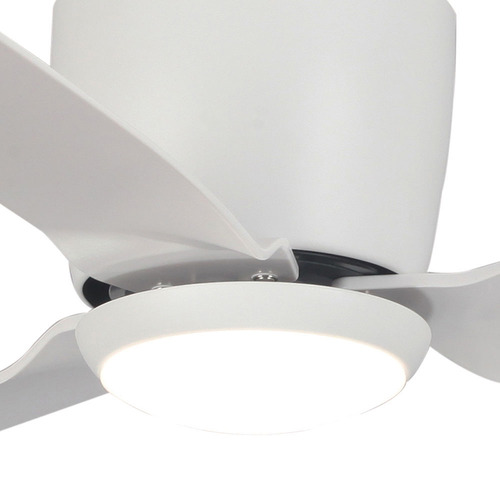 Claro 132cm White DC Ceiling Fan with LED Light