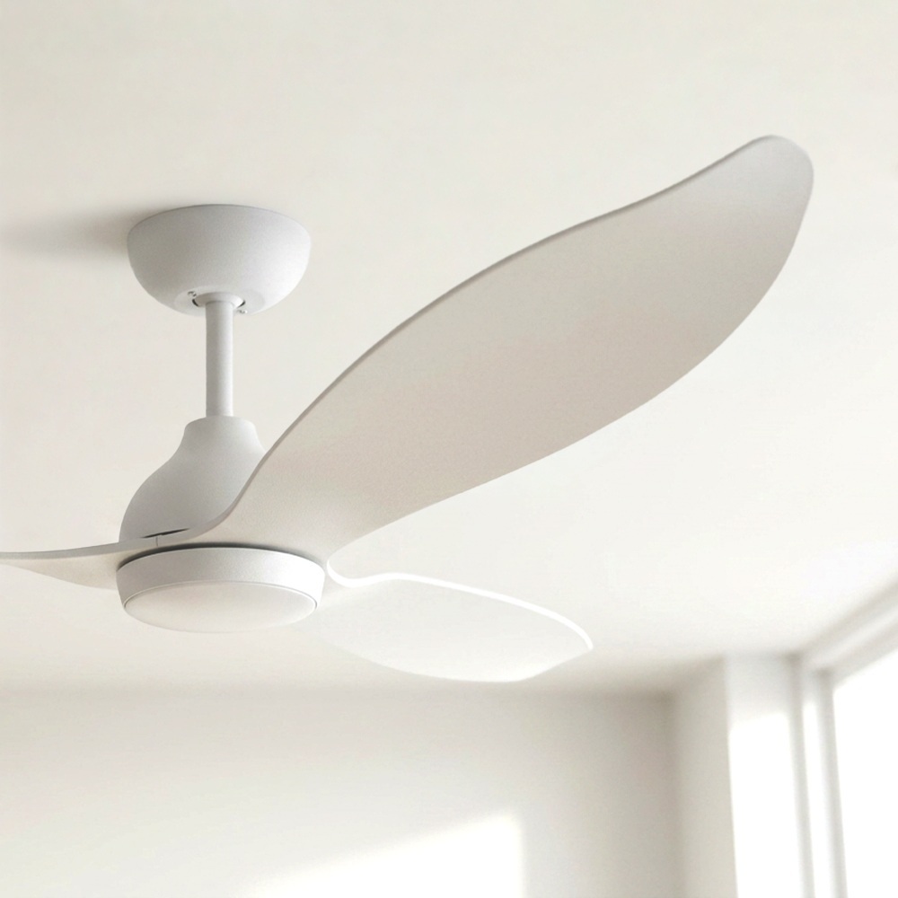 Claro Allure 132cm White DC Ceiling Fan with Remote Control & LED