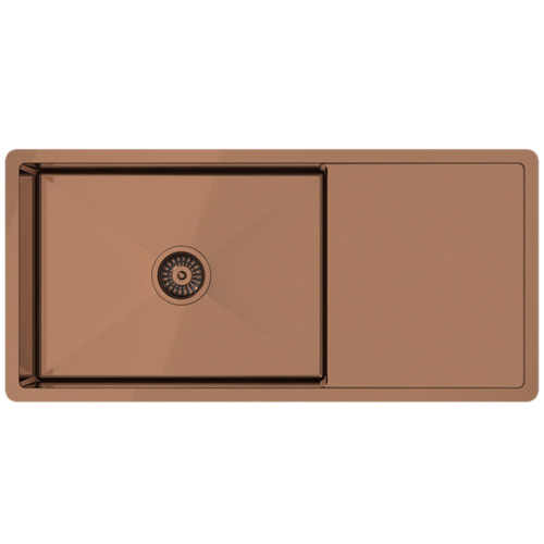 Buildmat Cody Single Kitchen Sink with Drainboard The Build by Temple