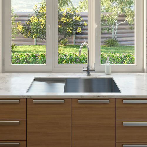 Vande Steel Kitchen Sink with Drainboard