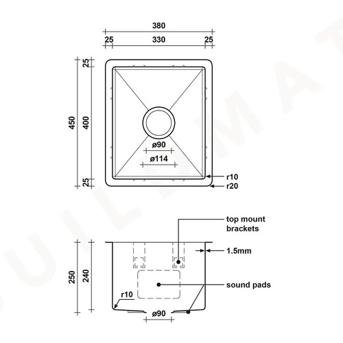 Maya Stainless Steel Kitchen Sink