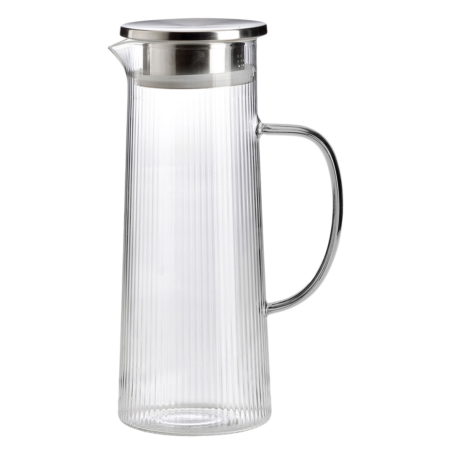 Narciso 1.1L Borosilicate Glass Jug with Lid