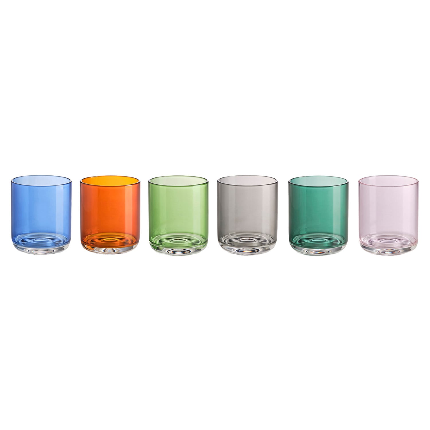6 Piece Elite 330ml Borosilicate Glass Tumbler Set